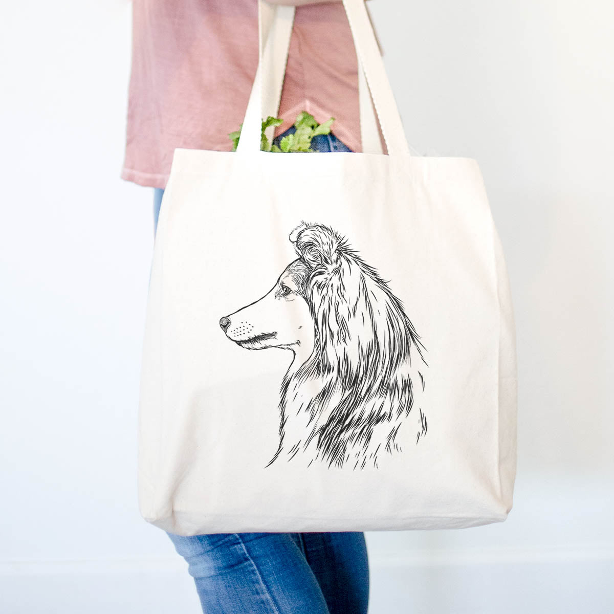 Profile Shetland Sheepdog  - Tote Bag