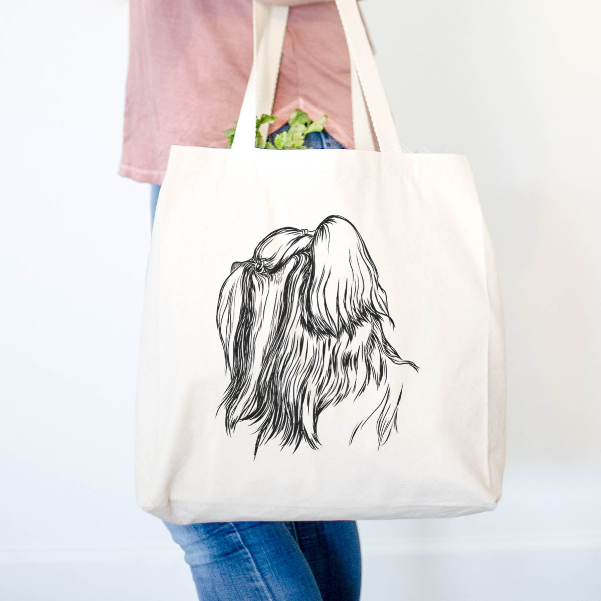 Profile Shih Tzu Long Coat  - Tote Bag