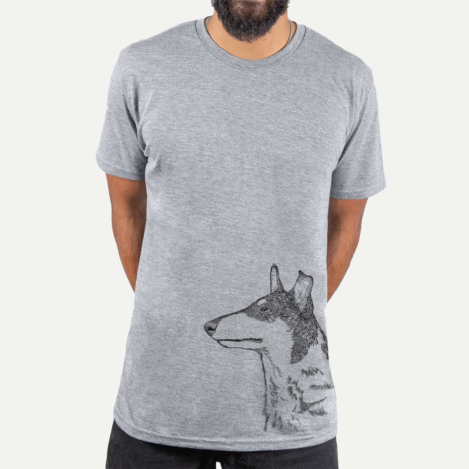 Profile Smooth Collie  - Unisex Crewneck