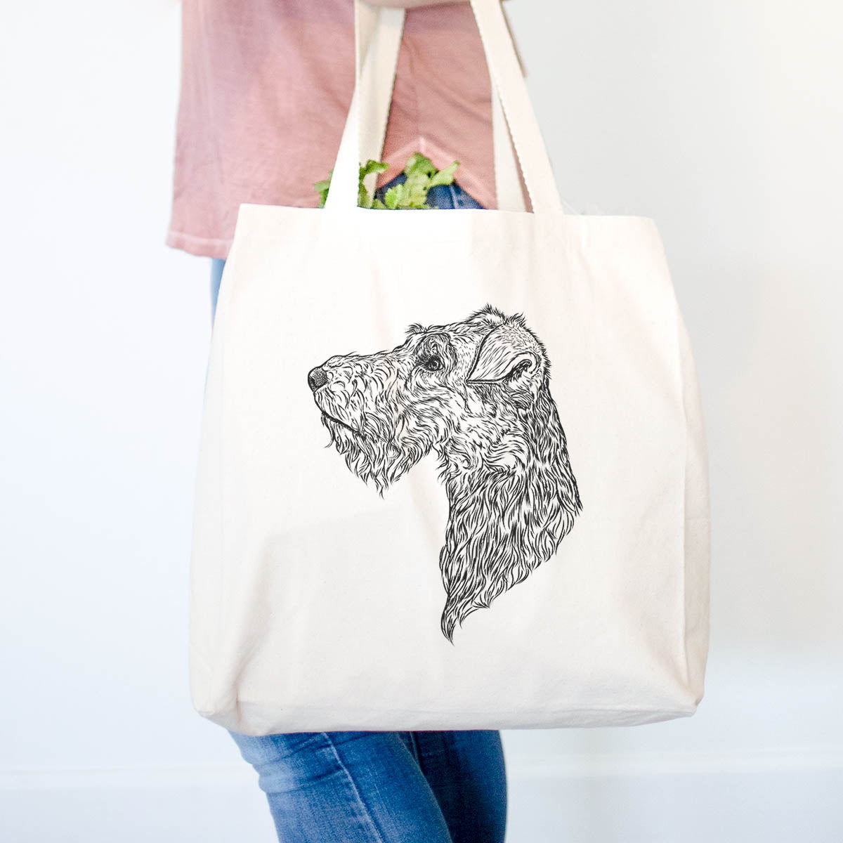 Profile Wire Fox Terrier  - Tote Bag