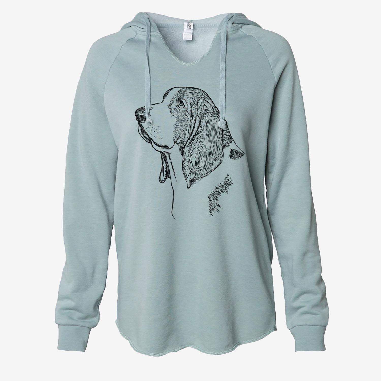 Profile Basset Hound - Cali Wave Hooded Sweatshirt