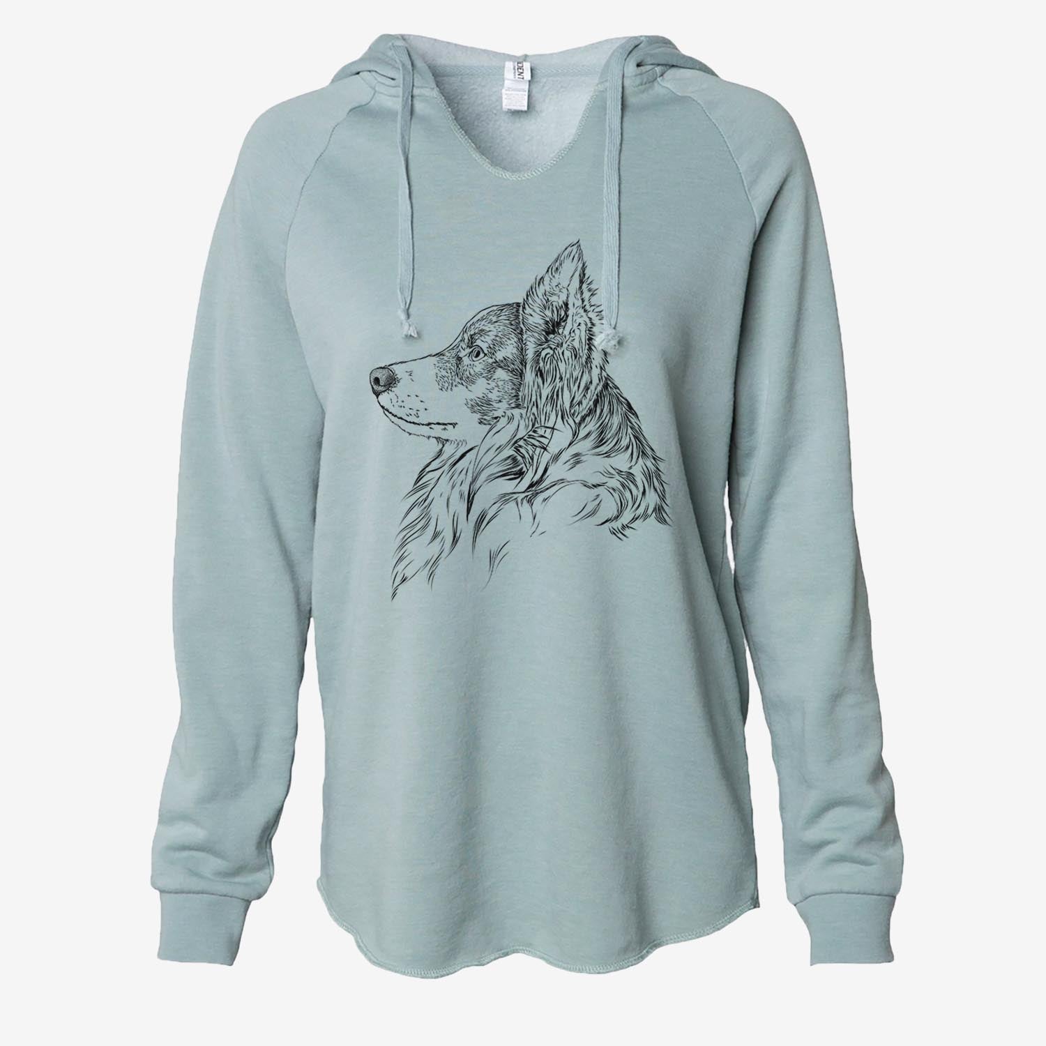 Profile Border Collie - Cali Wave Hooded Sweatshirt