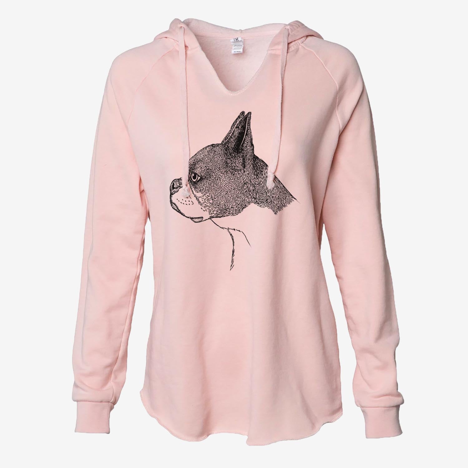 Profile Boston Terrier v2 - Cali Wave Hooded Sweatshirt