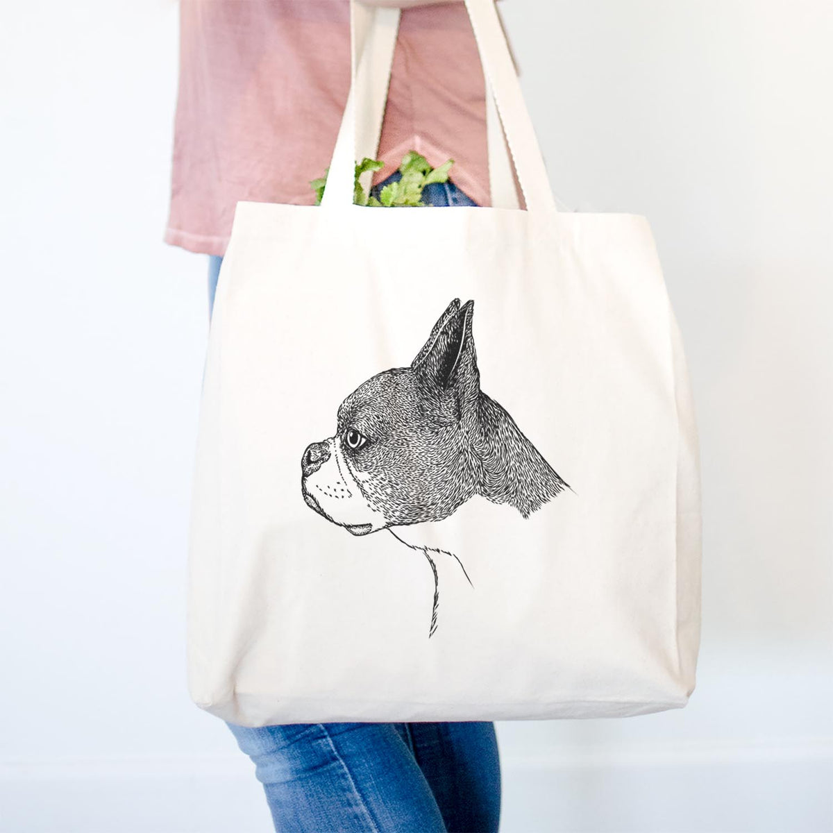 Profile Boston Terrier v2 - Tote Bag