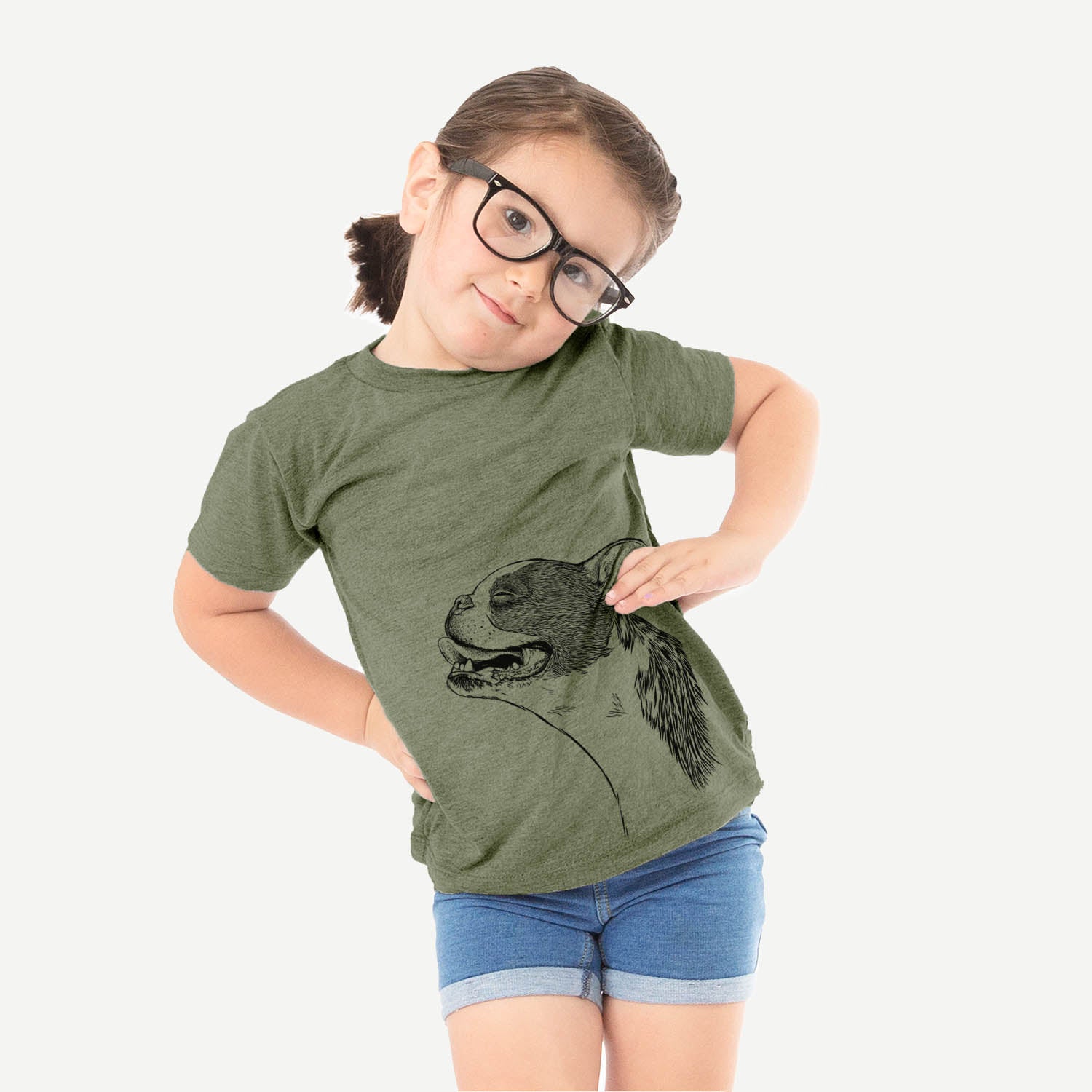 Profile Boston Terrier - Kids/Youth/Toddler Shirt