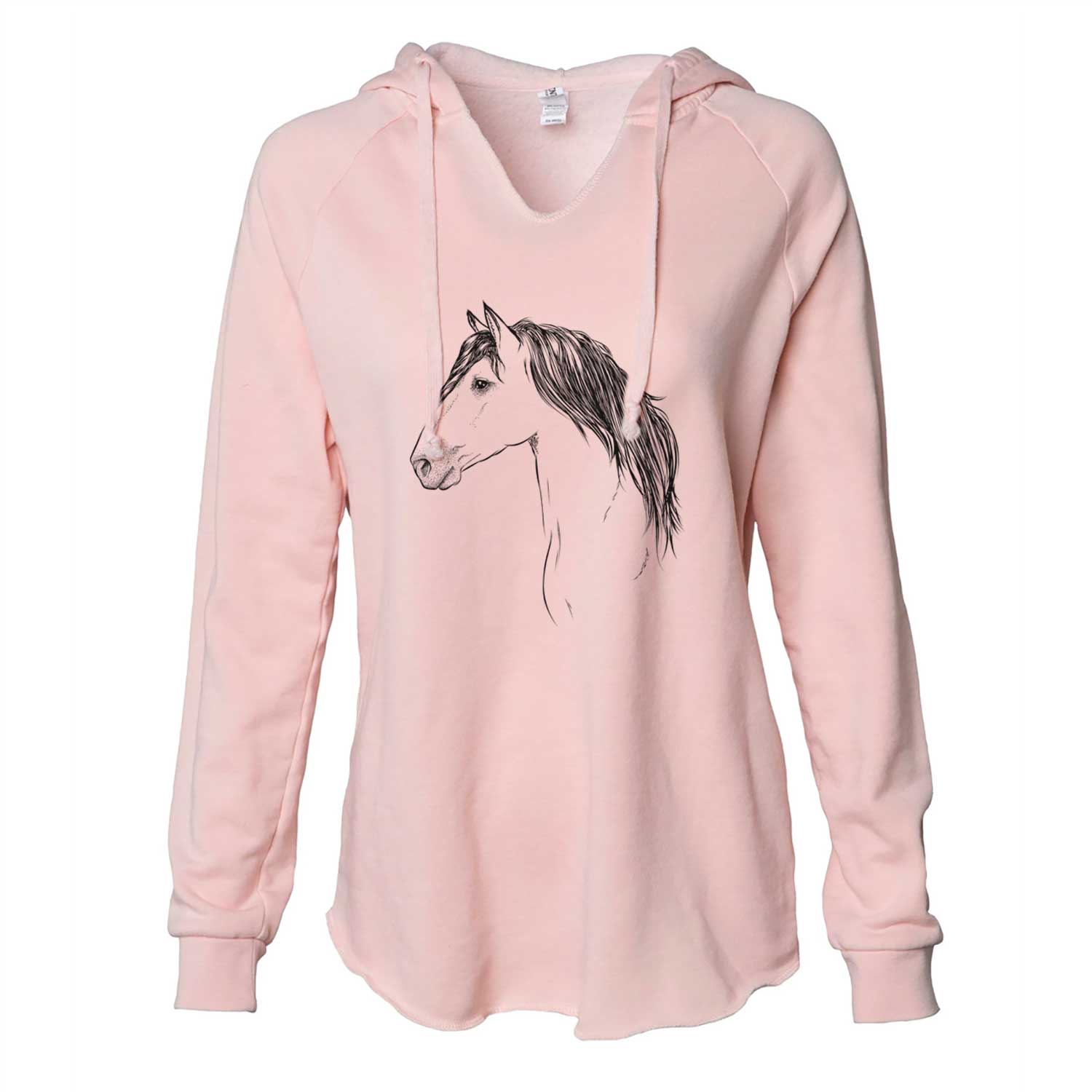 Profile Buckskin Horse - Cali Wave Hooded Sweatshirt