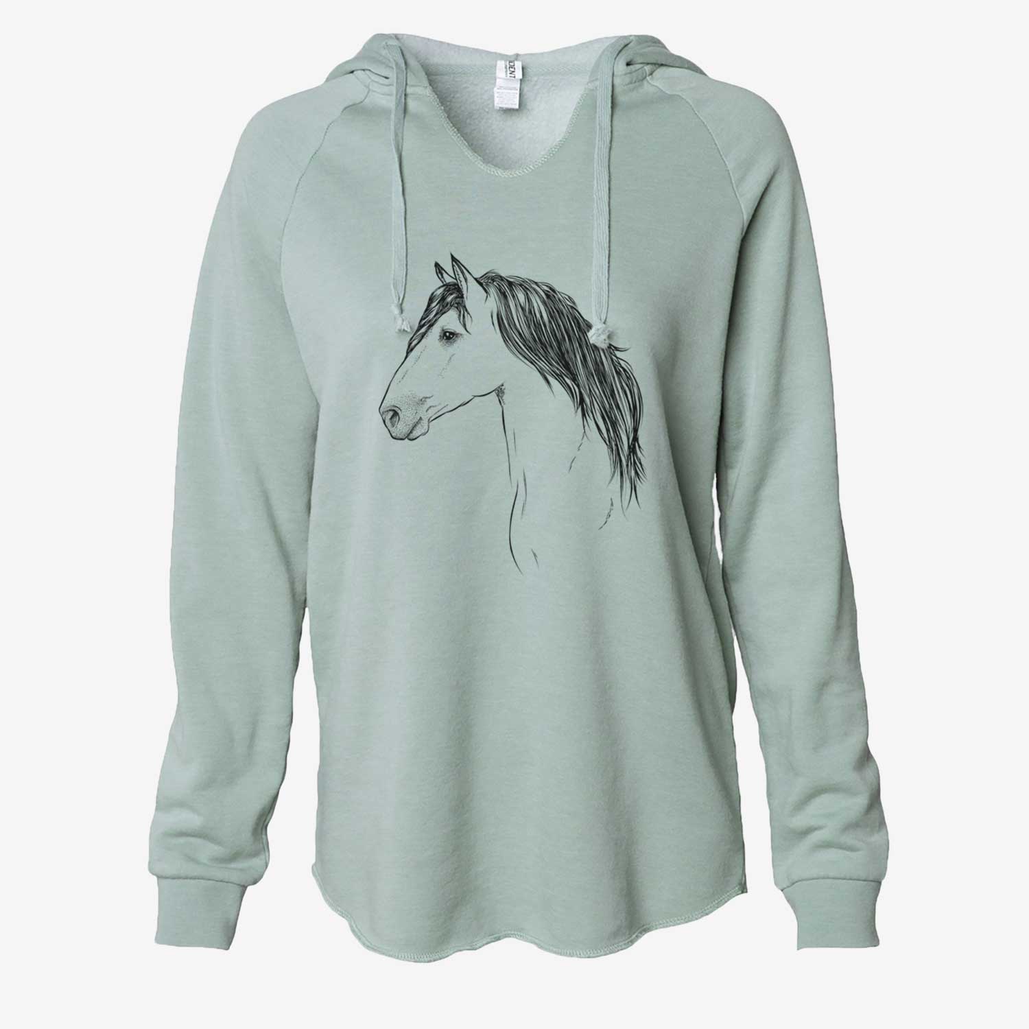 Profile Buckskin Horse - Cali Wave Hooded Sweatshirt