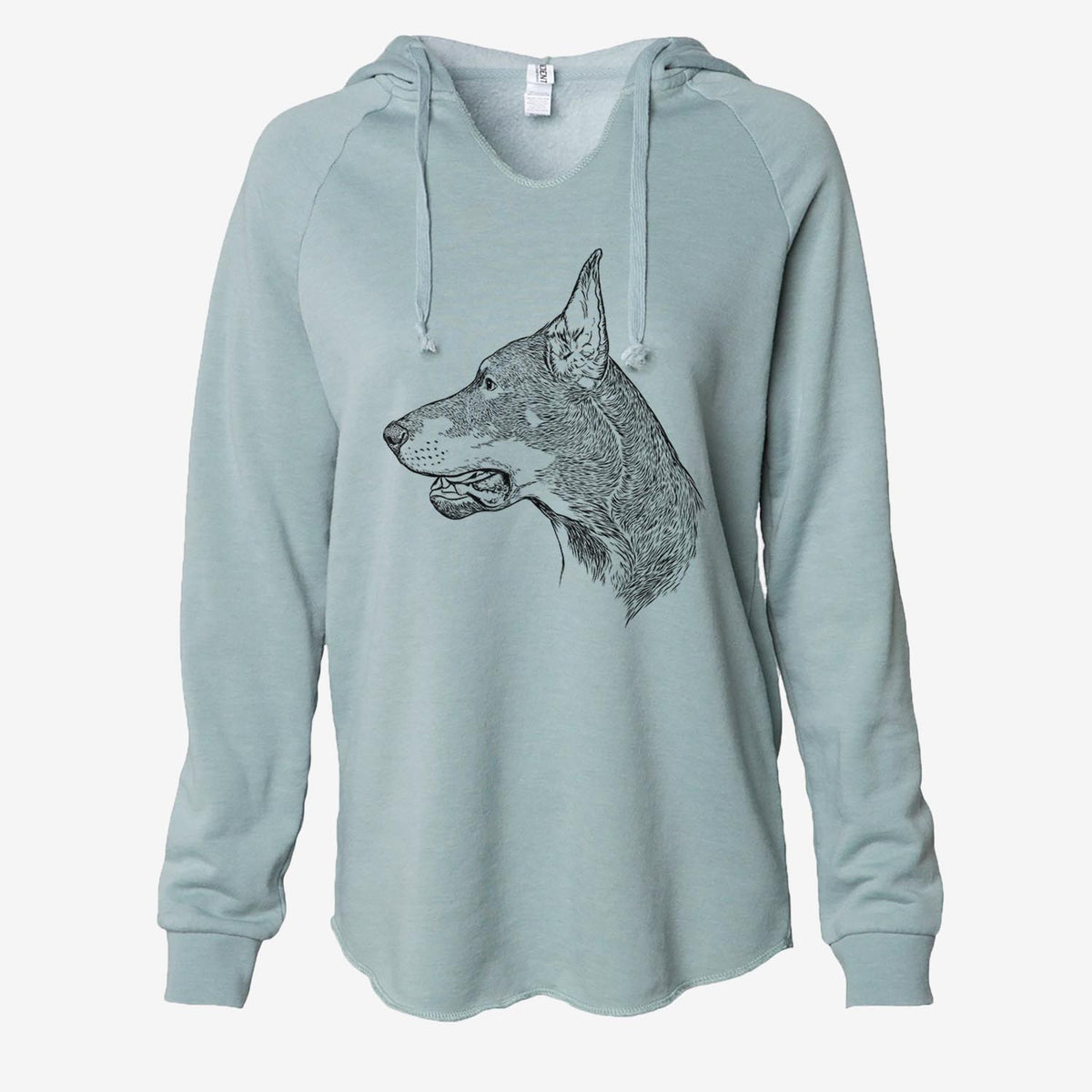 Profile Doberman Pinsher - Cali Wave Hooded Sweatshirt