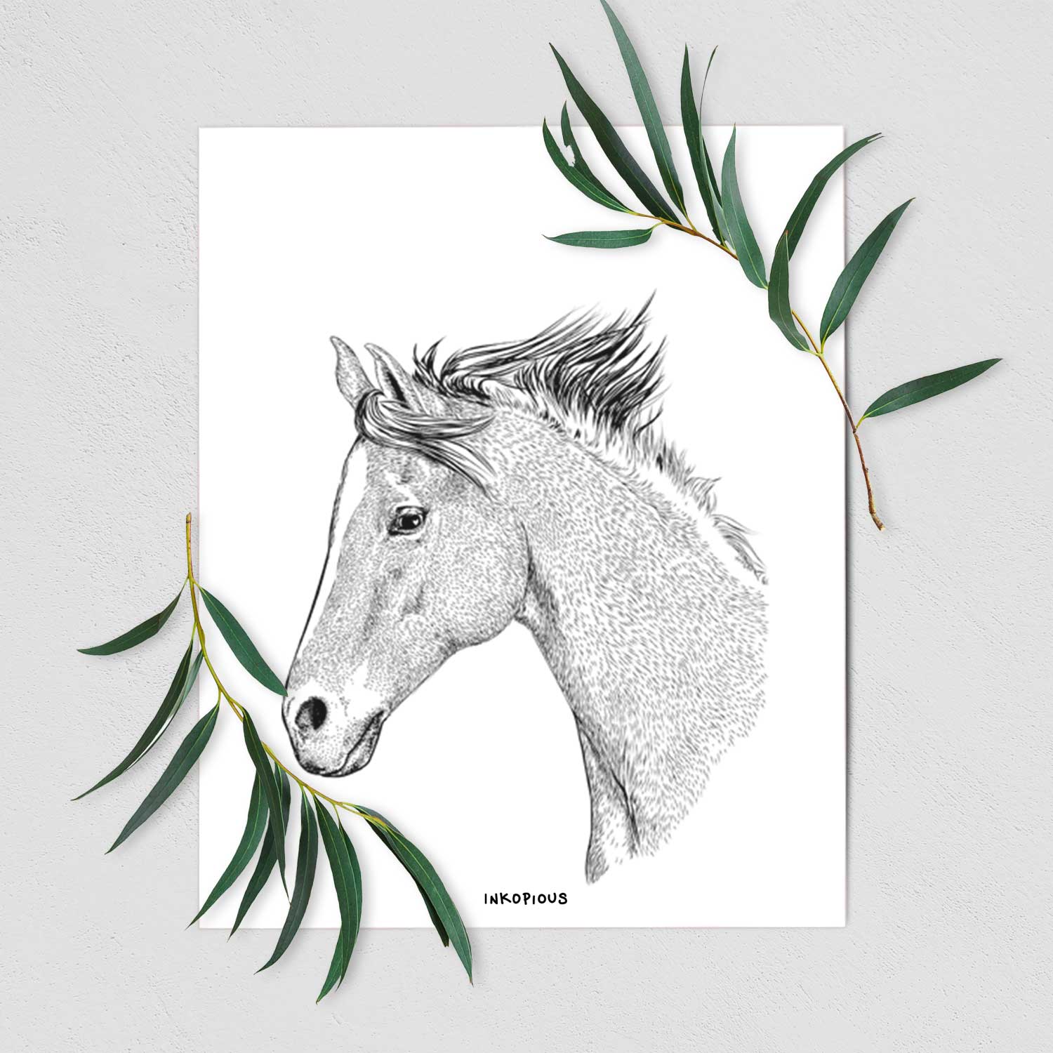 Profile Foal Art Print