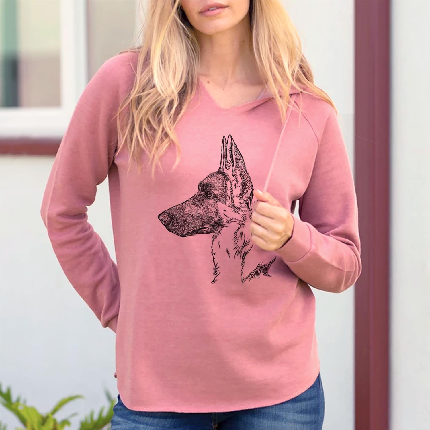 Profile German Shepherd - Cali Wave Hooded Sweatshirt