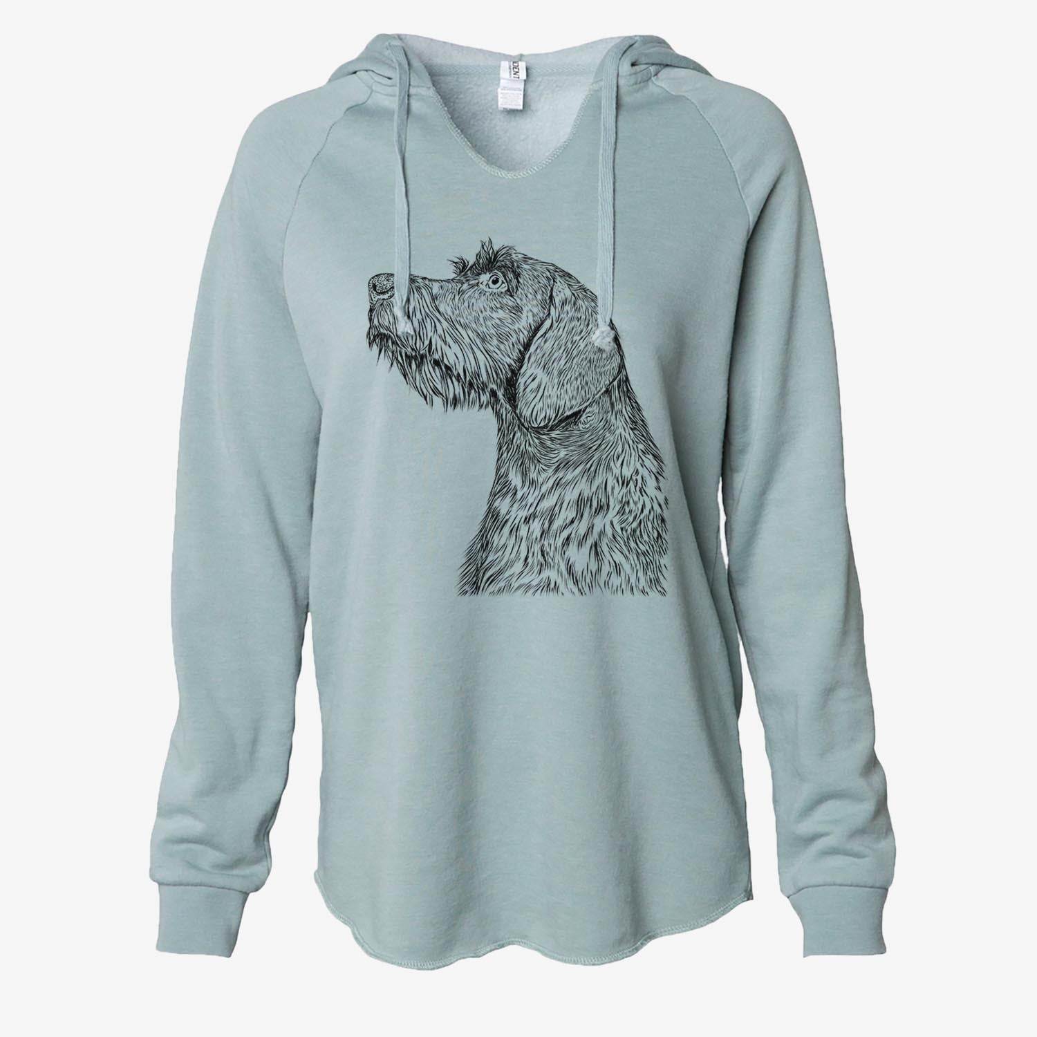 Profile German Wirehaired Pointer - Cali Wave Hooded Sweatshirt