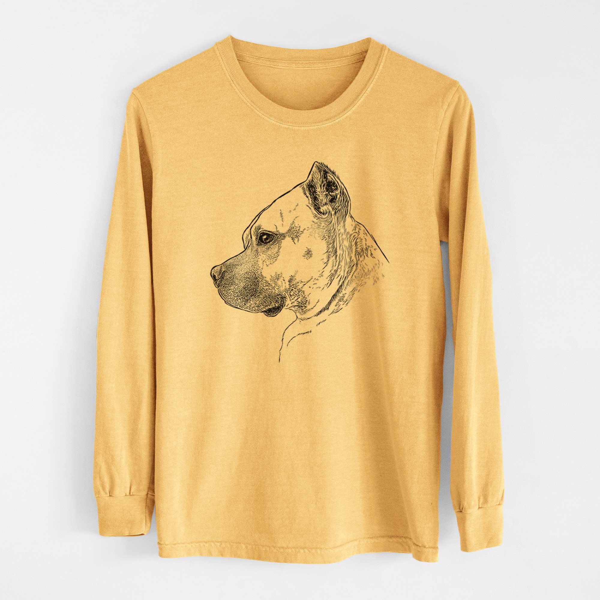 Profile Henry the American Staffordshire Terrier - Heavyweight 100% Cotton Long Sleeve