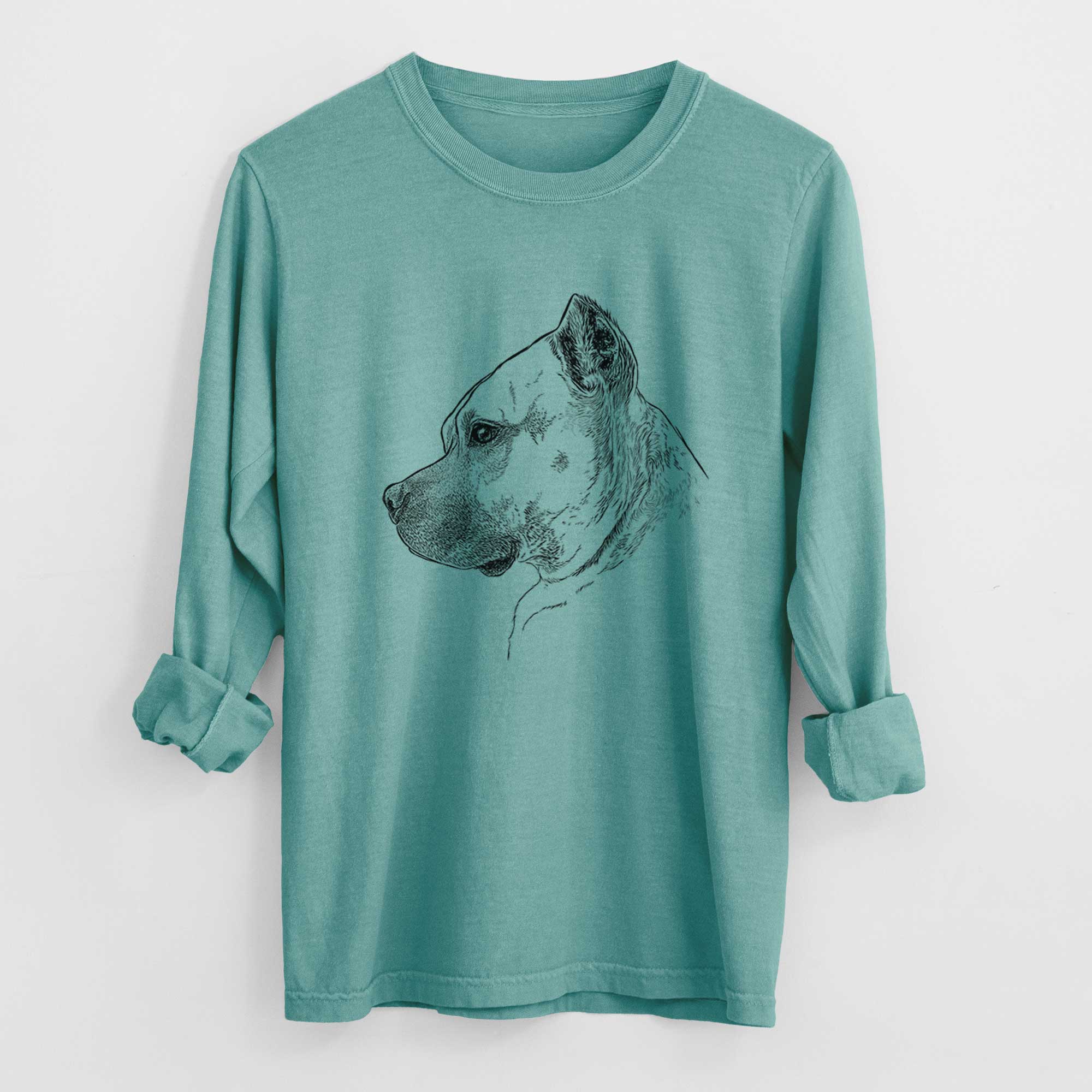 Profile Henry the American Staffordshire Terrier - Heavyweight 100% Cotton Long Sleeve