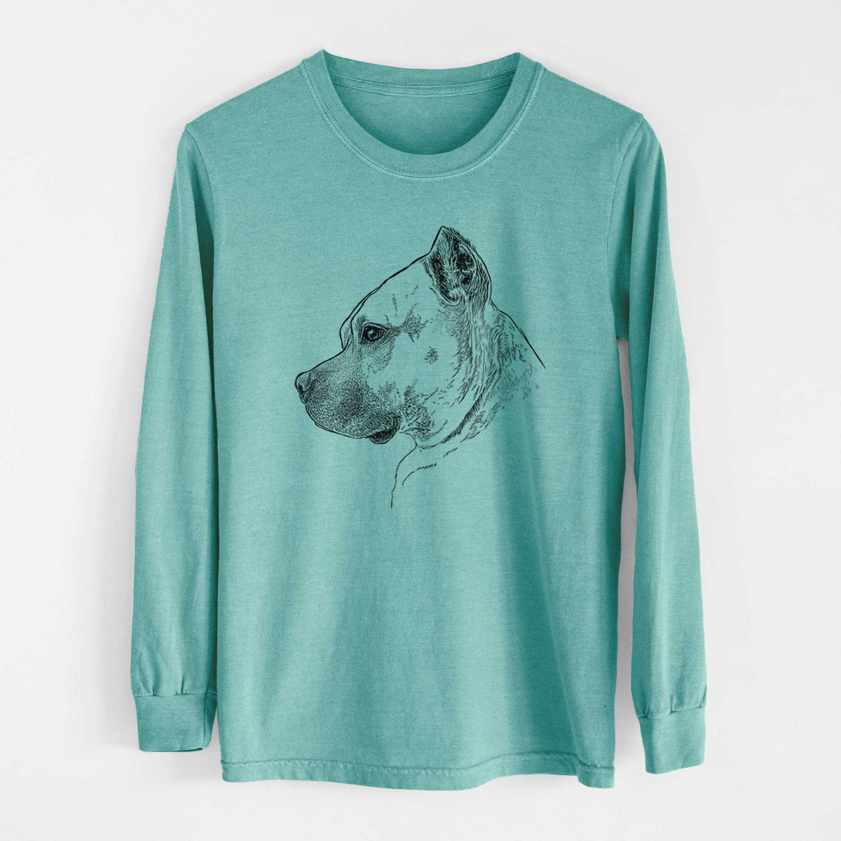 Profile Henry the American Staffordshire Terrier - Heavyweight 100% Cotton Long Sleeve