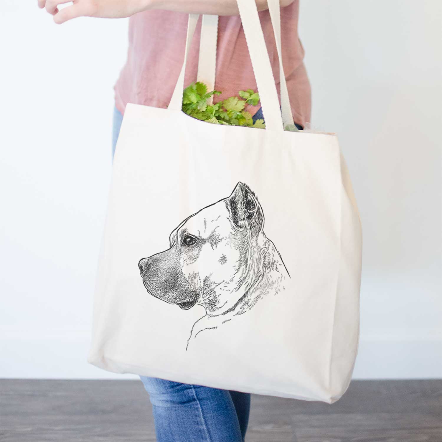 Profile Henry the American Staffordshire Terrier - Tote Bag