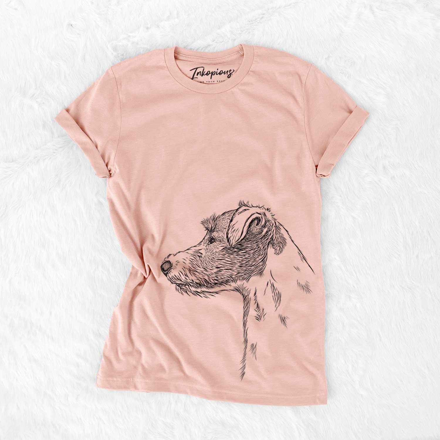 Profile Jack Russell Terrier - Bella Canvas Unisex Crewneck