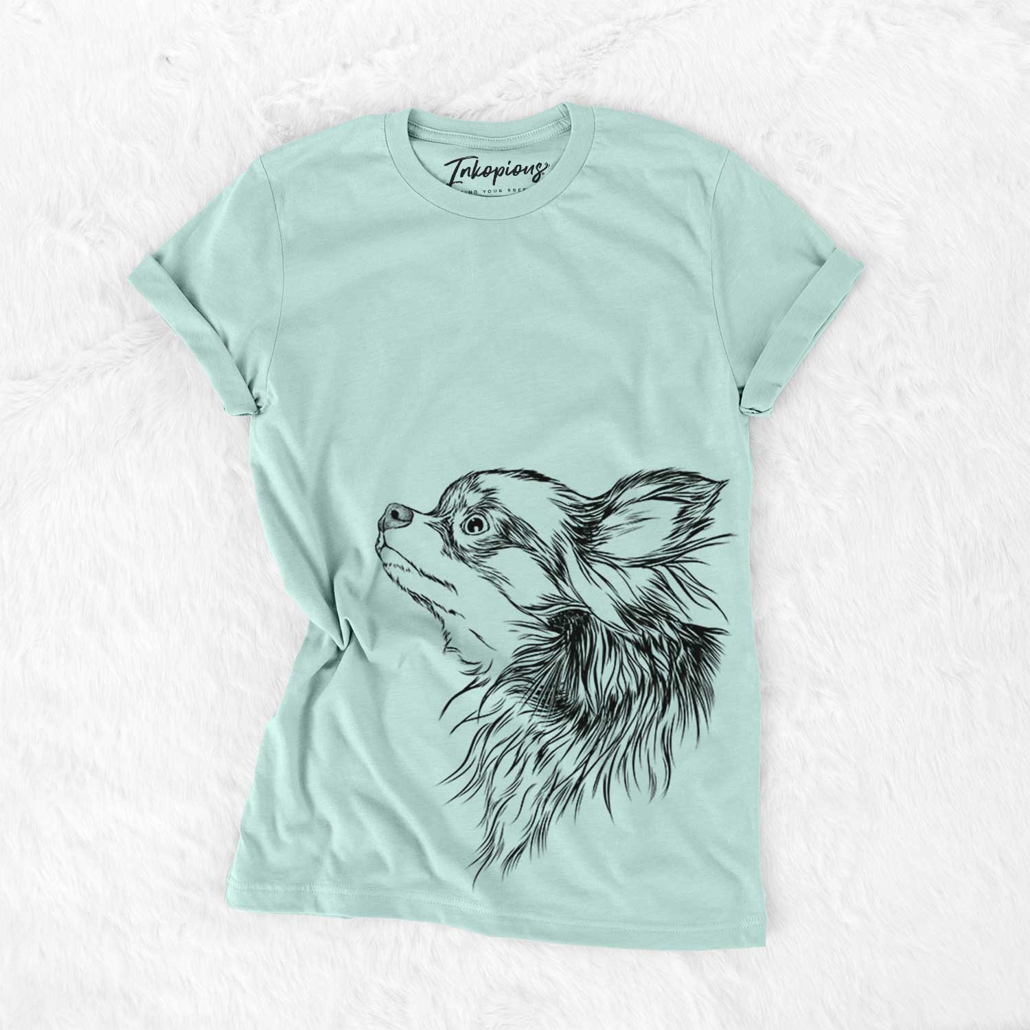 Profile Long Haired Chihuahua - Bella Canvas Unisex Crewneck