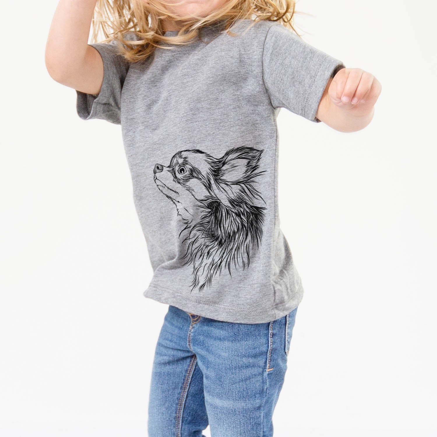 Profile Long Haired Chihuahua - Kids/Youth/Toddler Shirt