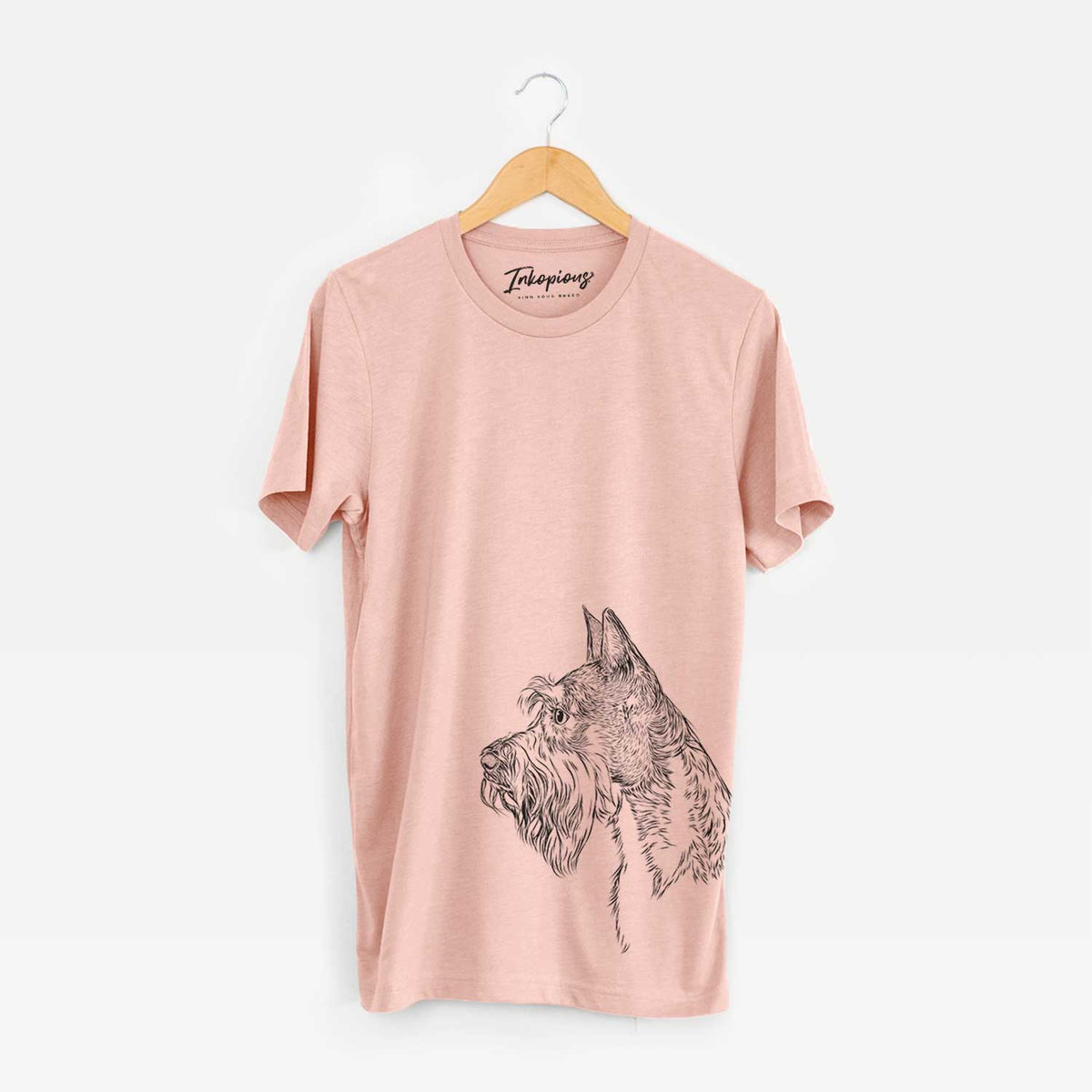 Profile Mini Schnauzer Cropped Ears - Bella Canvas Unisex Crewneck