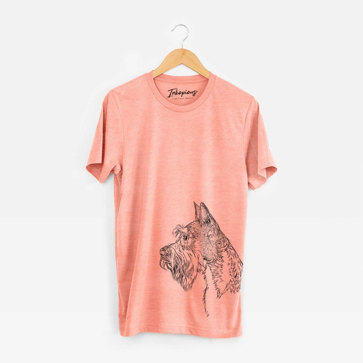 Profile Mini Schnauzer Cropped Ears - Bella Canvas Unisex Crewneck