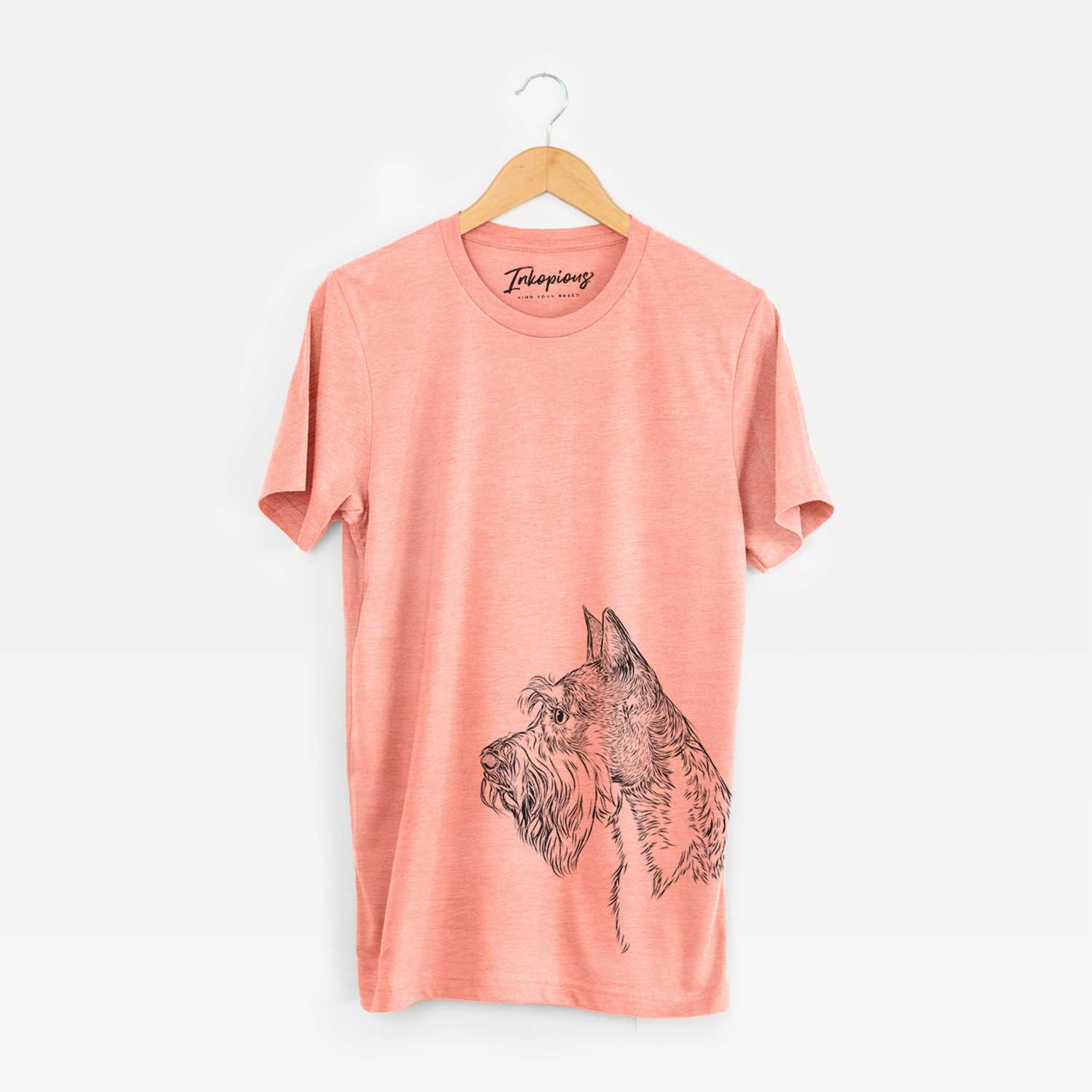 Profile Mini Schnauzer Cropped Ears - Bella Canvas Unisex Crewneck