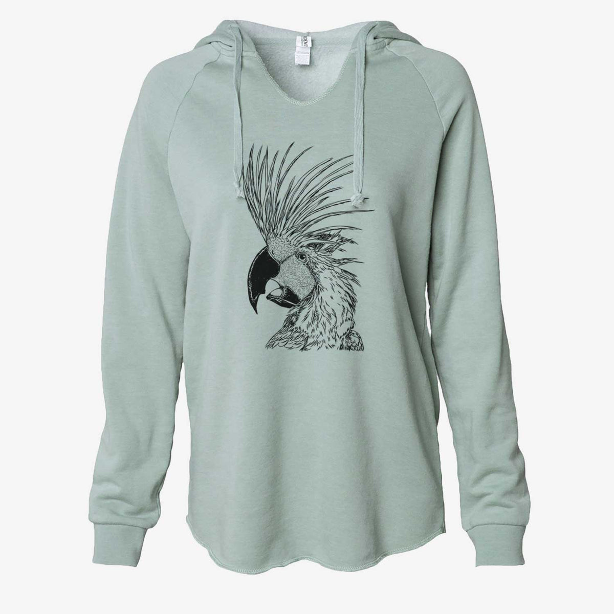 Profile Palm Cockatoo - Cali Wave Hooded Sweatshirt