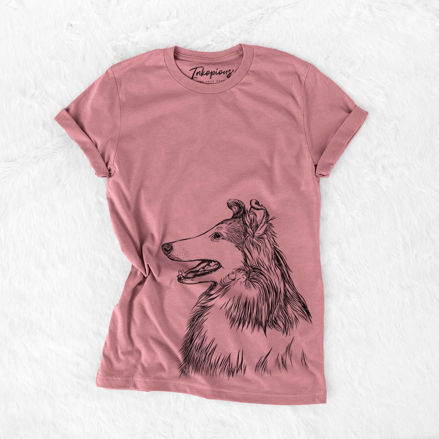 Profile Rough Collie - Bella Canvas Unisex Crewneck