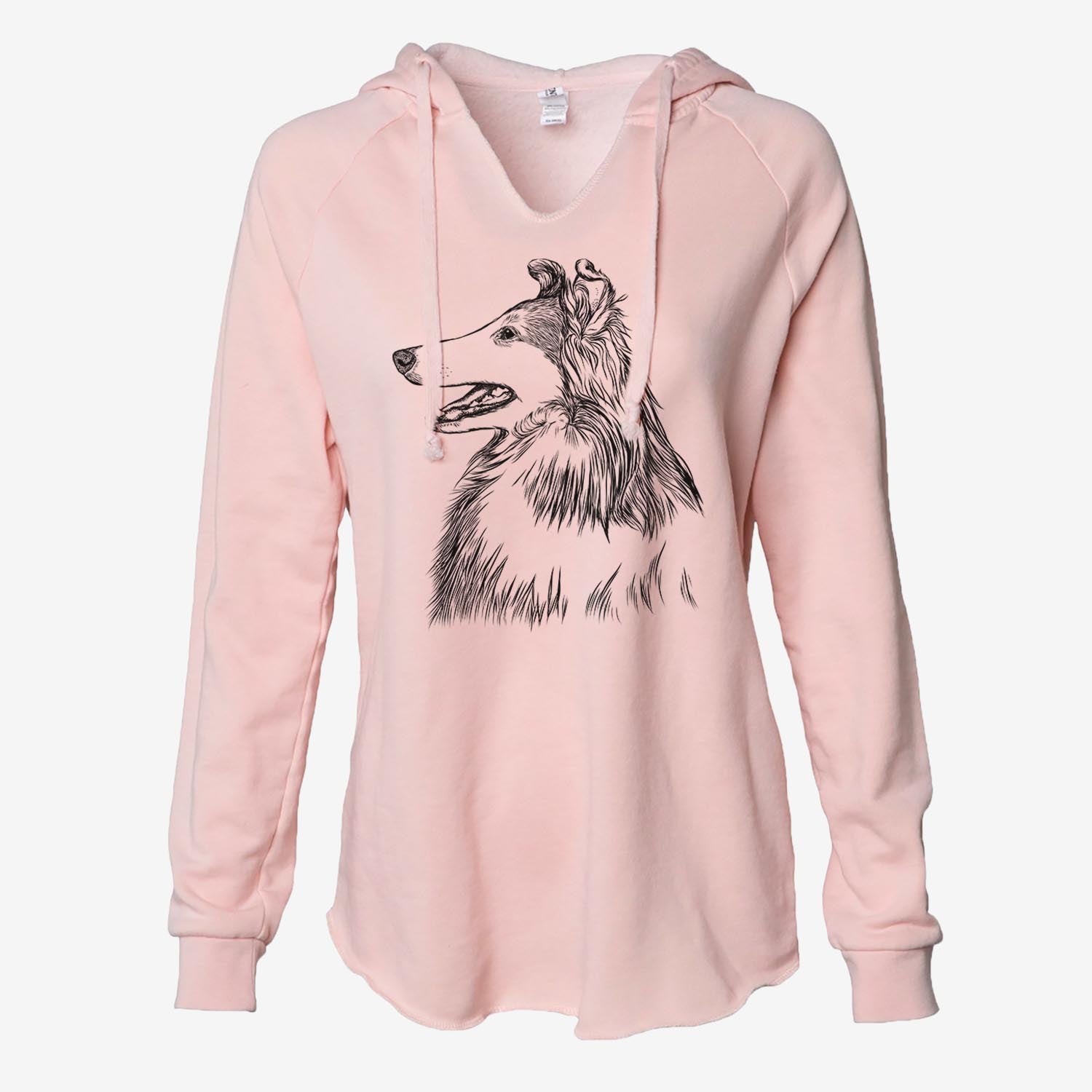 Profile Rough Collie - Cali Wave Hooded Sweatshirt