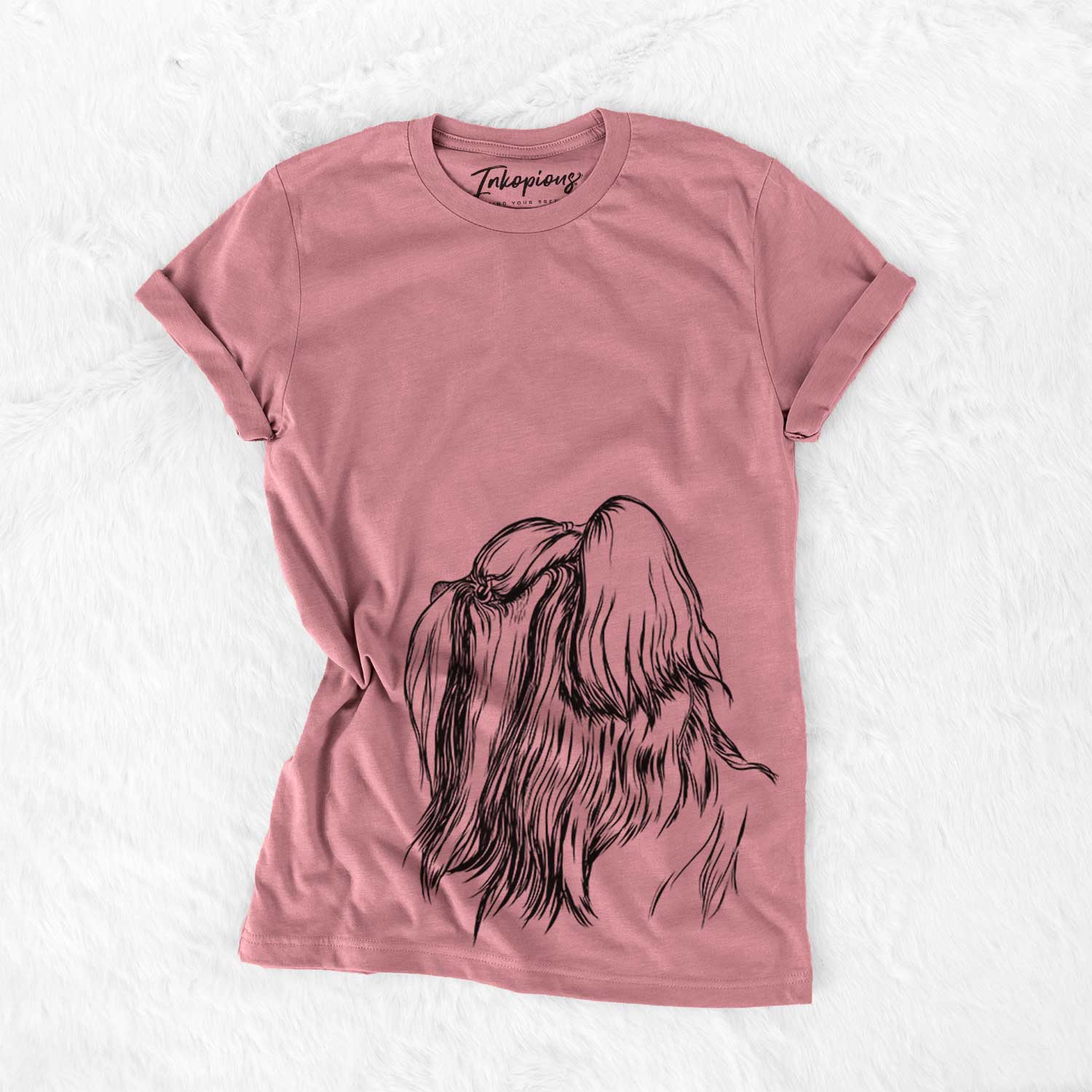 Profile Shih Tzu Long Coat - Bella Canvas Unisex Crewneck