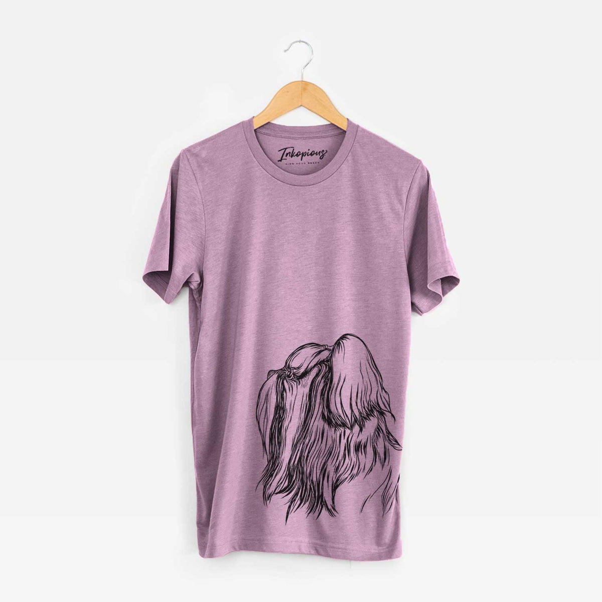 Profile Shih Tzu Long Coat - Bella Canvas Unisex Crewneck