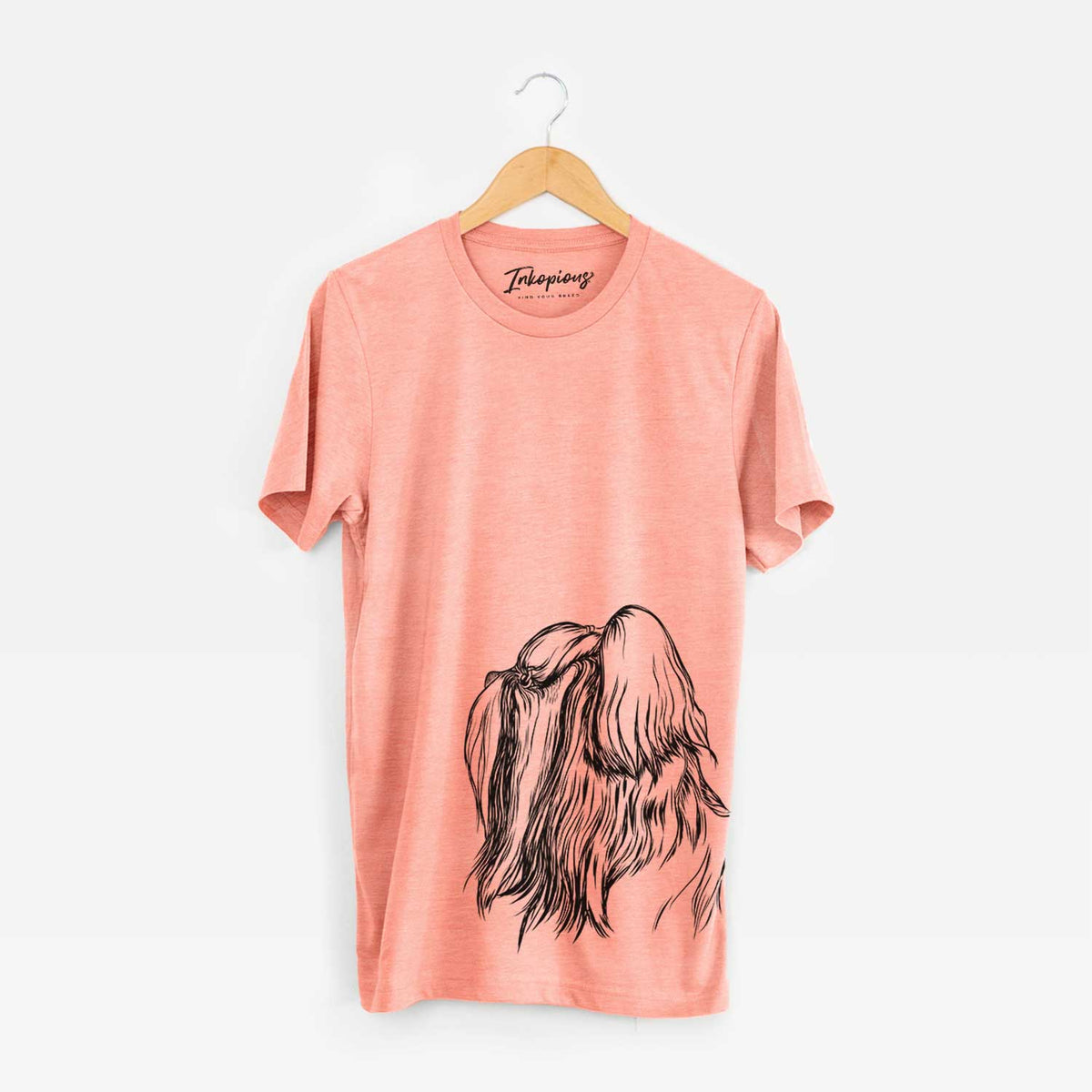 Profile Shih Tzu Long Coat - Bella Canvas Unisex Crewneck