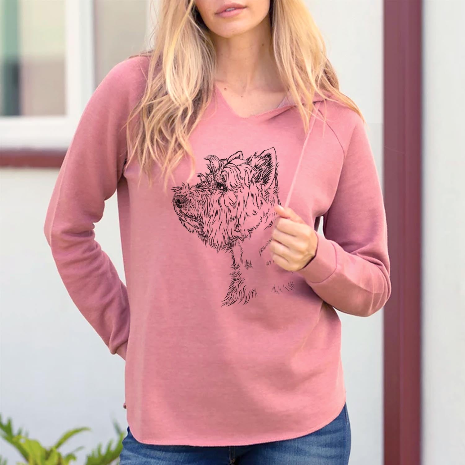 Profile West Highland Terrier - Cali Wave Hooded Sweatshirt