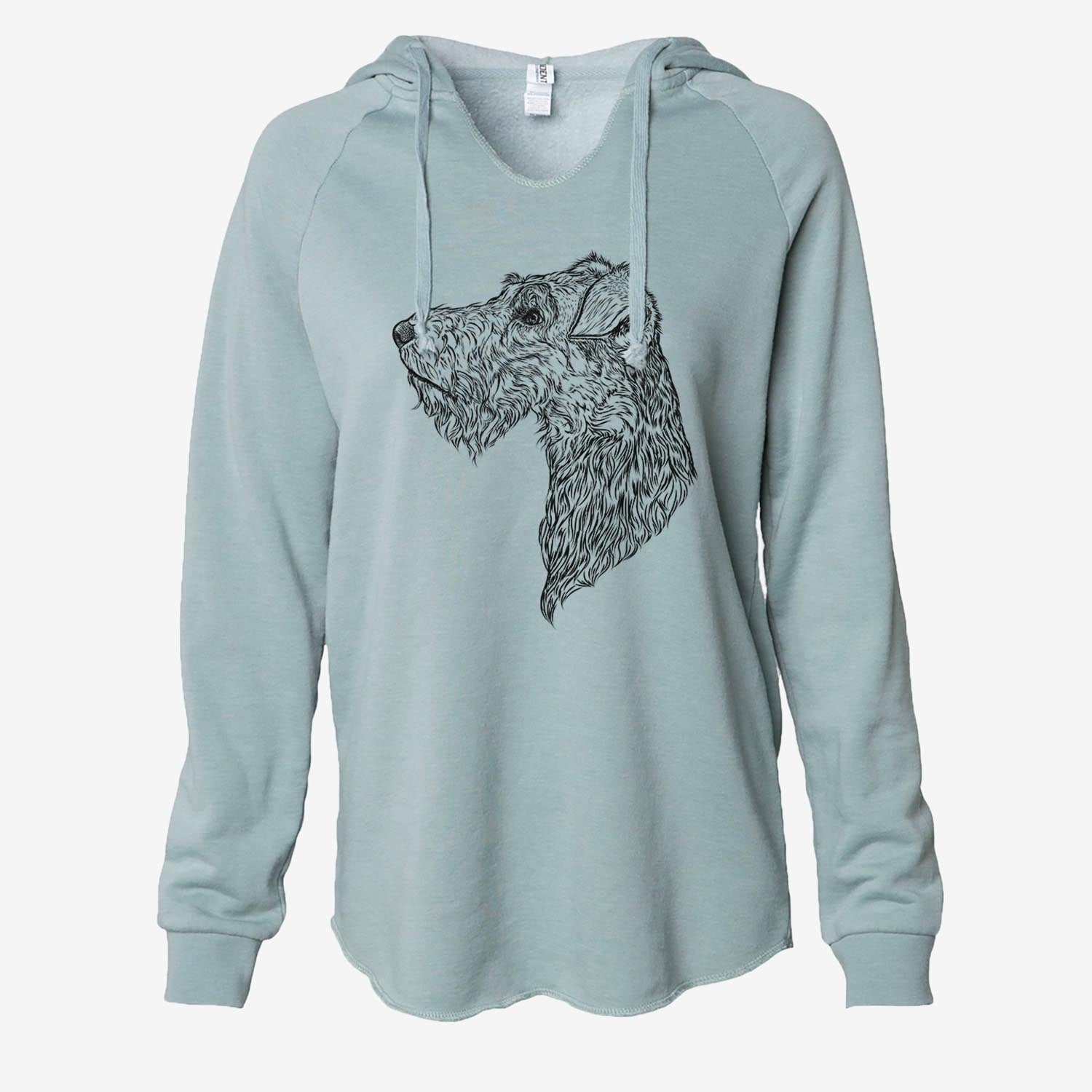 Profile Wire Fox Terrier - Cali Wave Hooded Sweatshirt