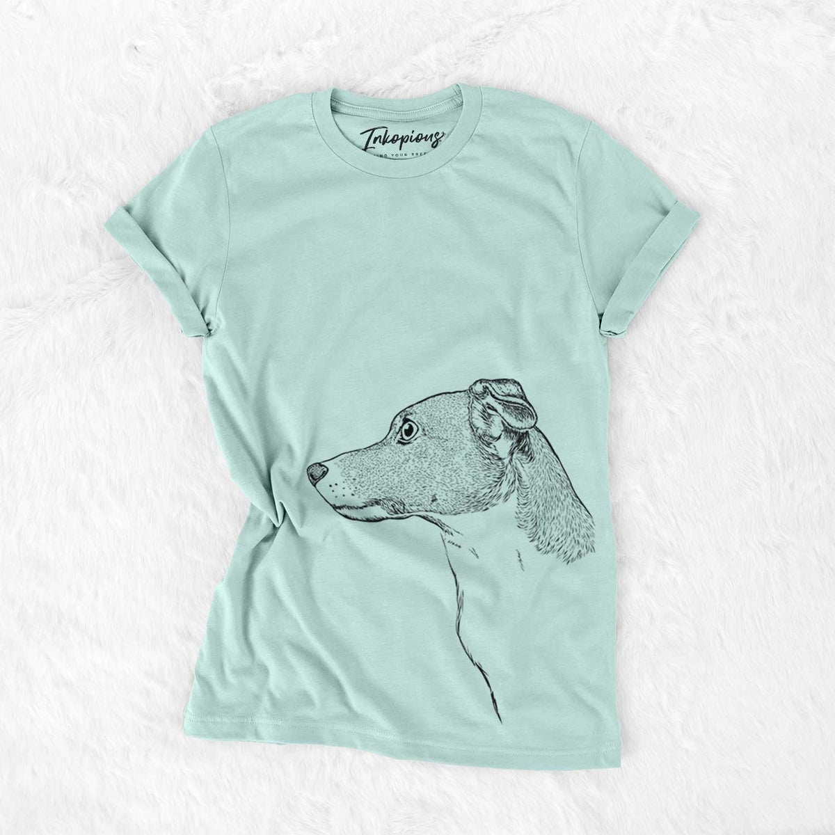 Profile Smooth Coated Jack Russell Terrier - Bella Canvas Unisex Crewneck