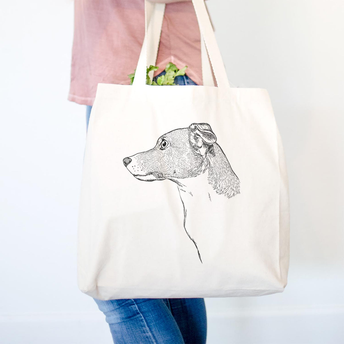 Profile Smooth Coat Jack Russell Terrier - Tote Bag