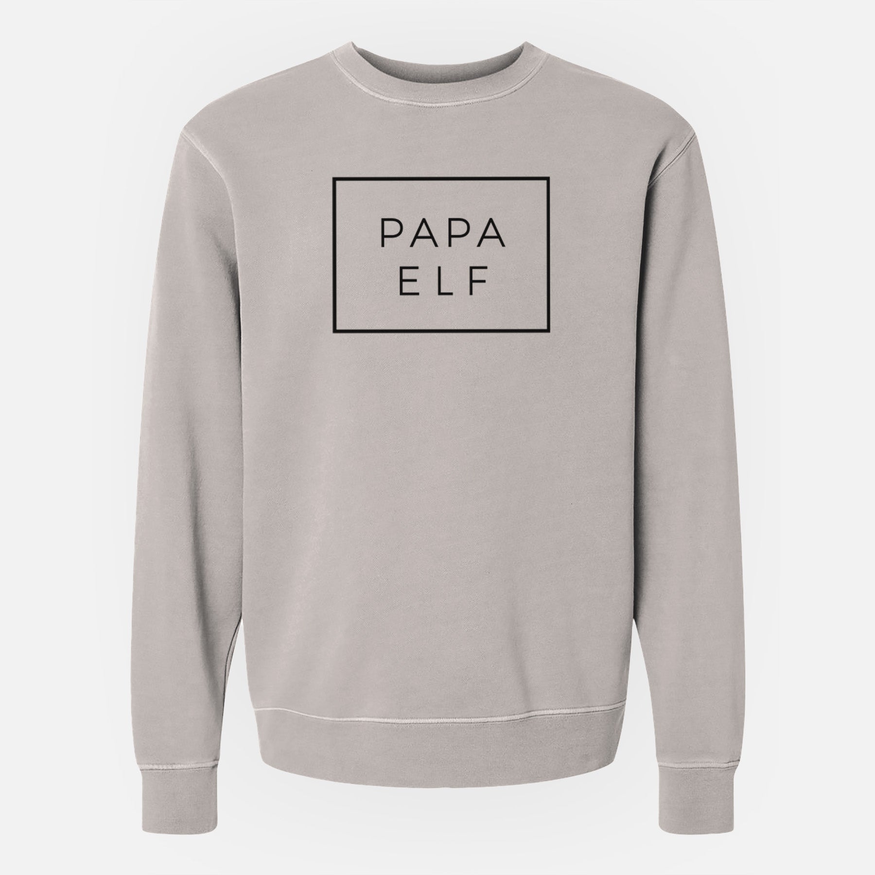 Papa Elf Boxed - Unisex Pigment Dyed Crew Sweatshirt