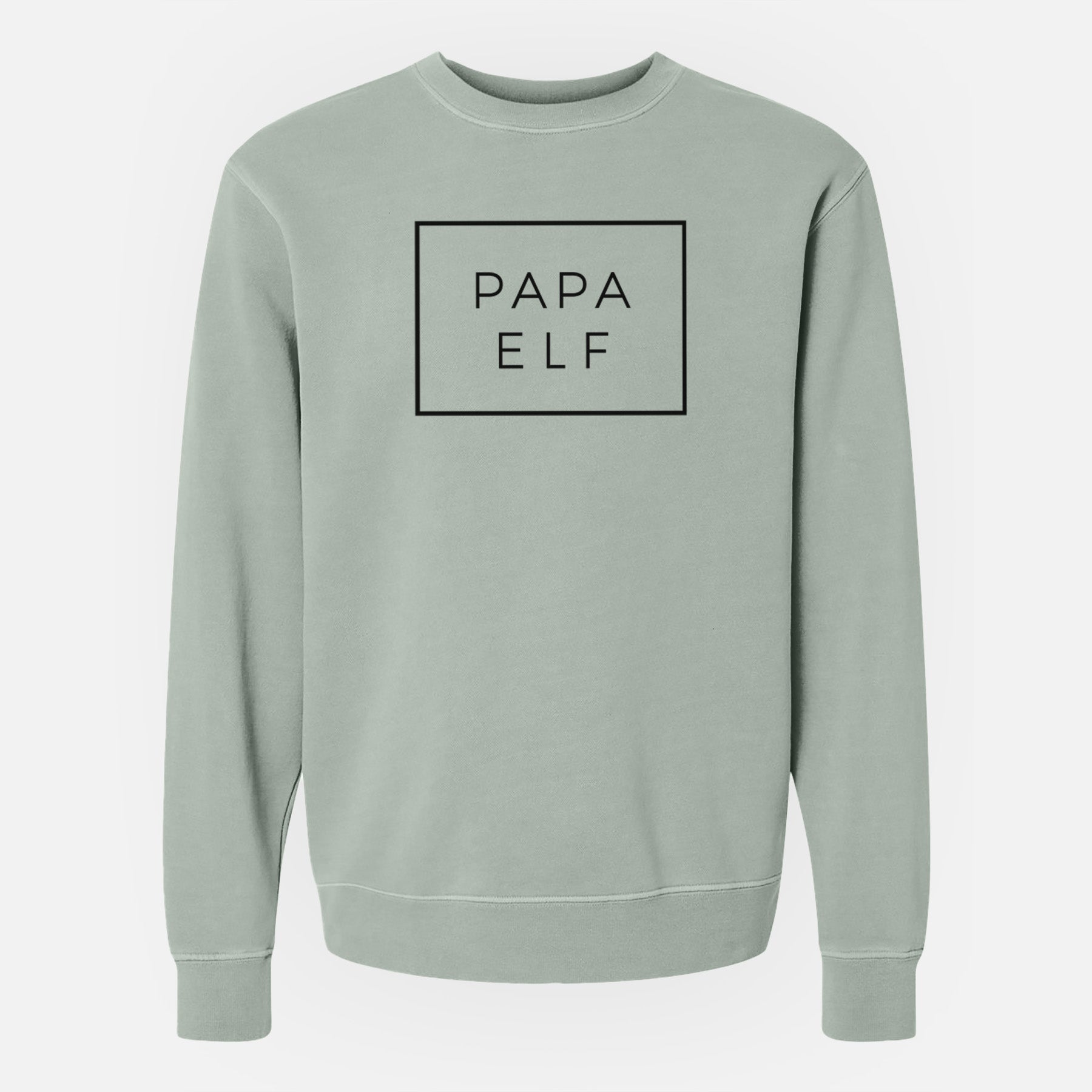 Papa Elf Boxed - Unisex Pigment Dyed Crew Sweatshirt