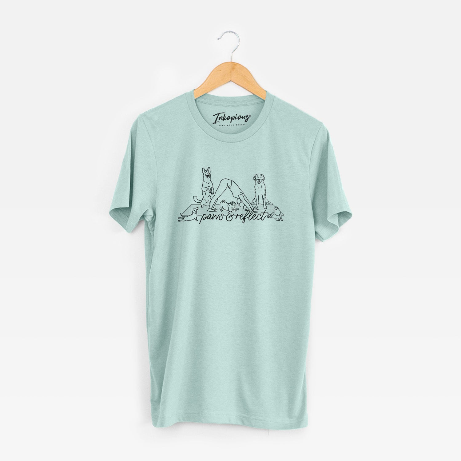 Paws and Reflect - Yoga with Dogs - Unisex Crewneck