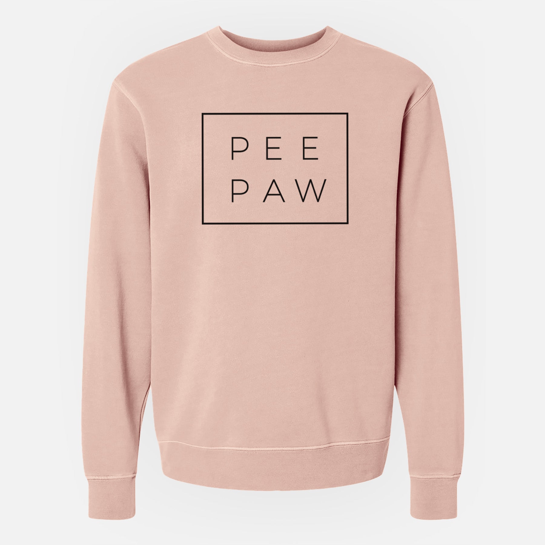 Pee Paw Boxed - Unisex Pigment Dyed Crew Sweatshirt