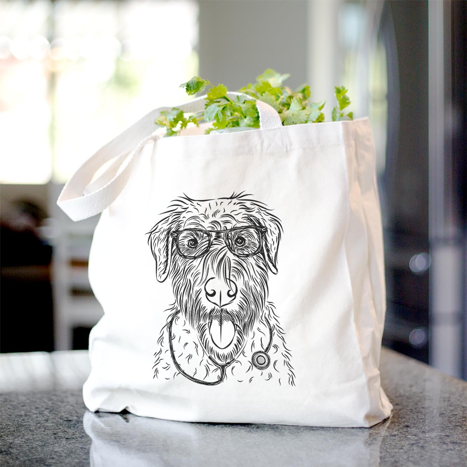 Chester the Soft Coated Wheaten Terrier - Tote Bag