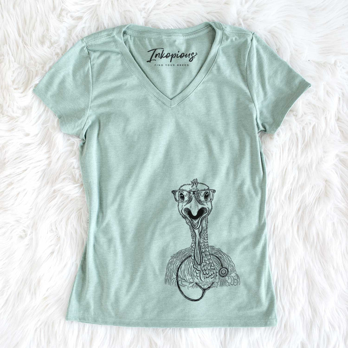 Gobble the Turkey - Women's V-neck Shirt