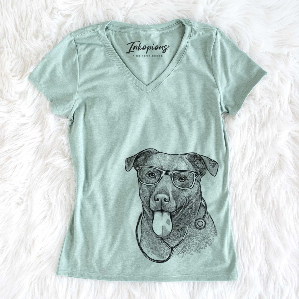 Harbor the Mixed Breed - Women's V-neck Shirt
