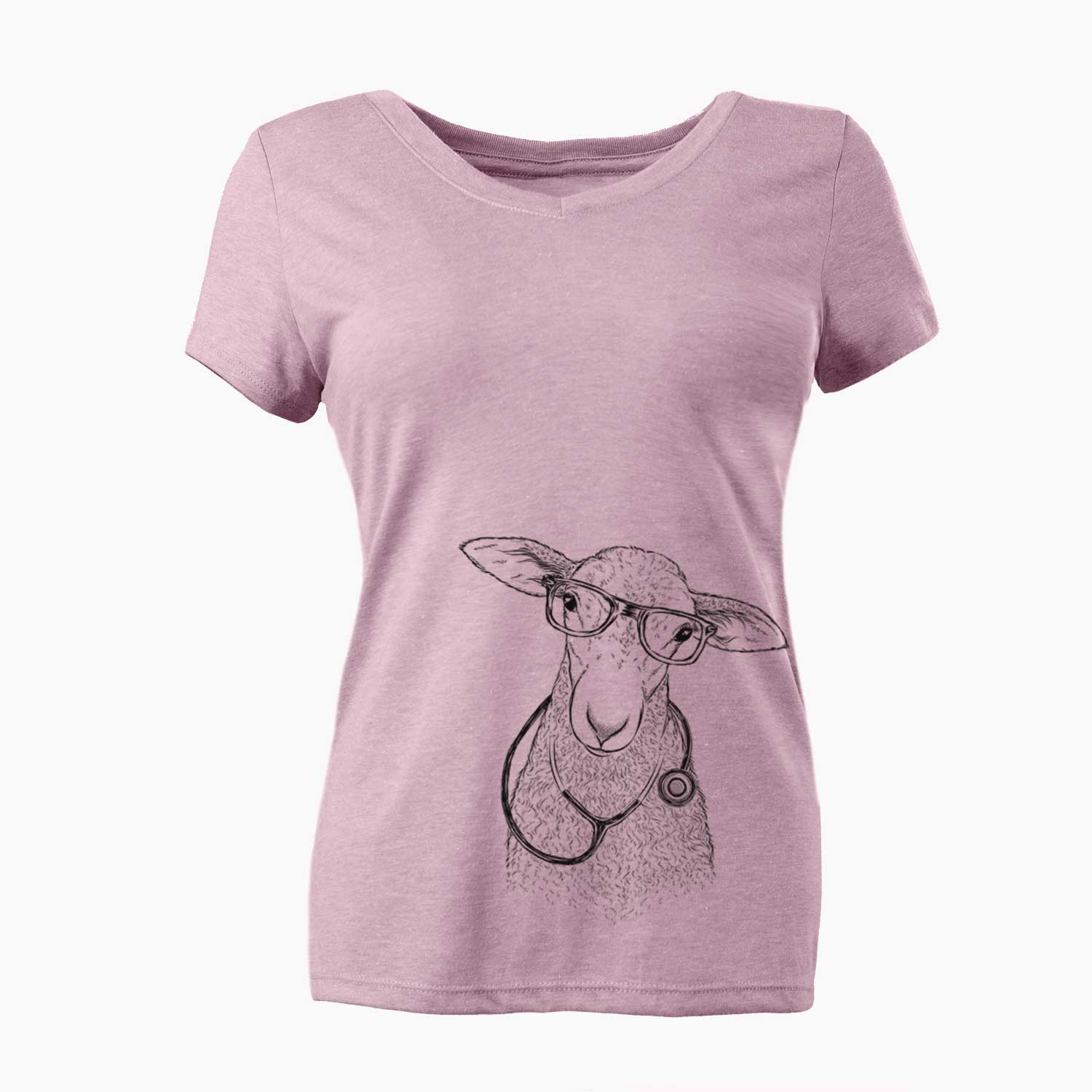 Ivy the Lamb - Women's V-neck Shirt