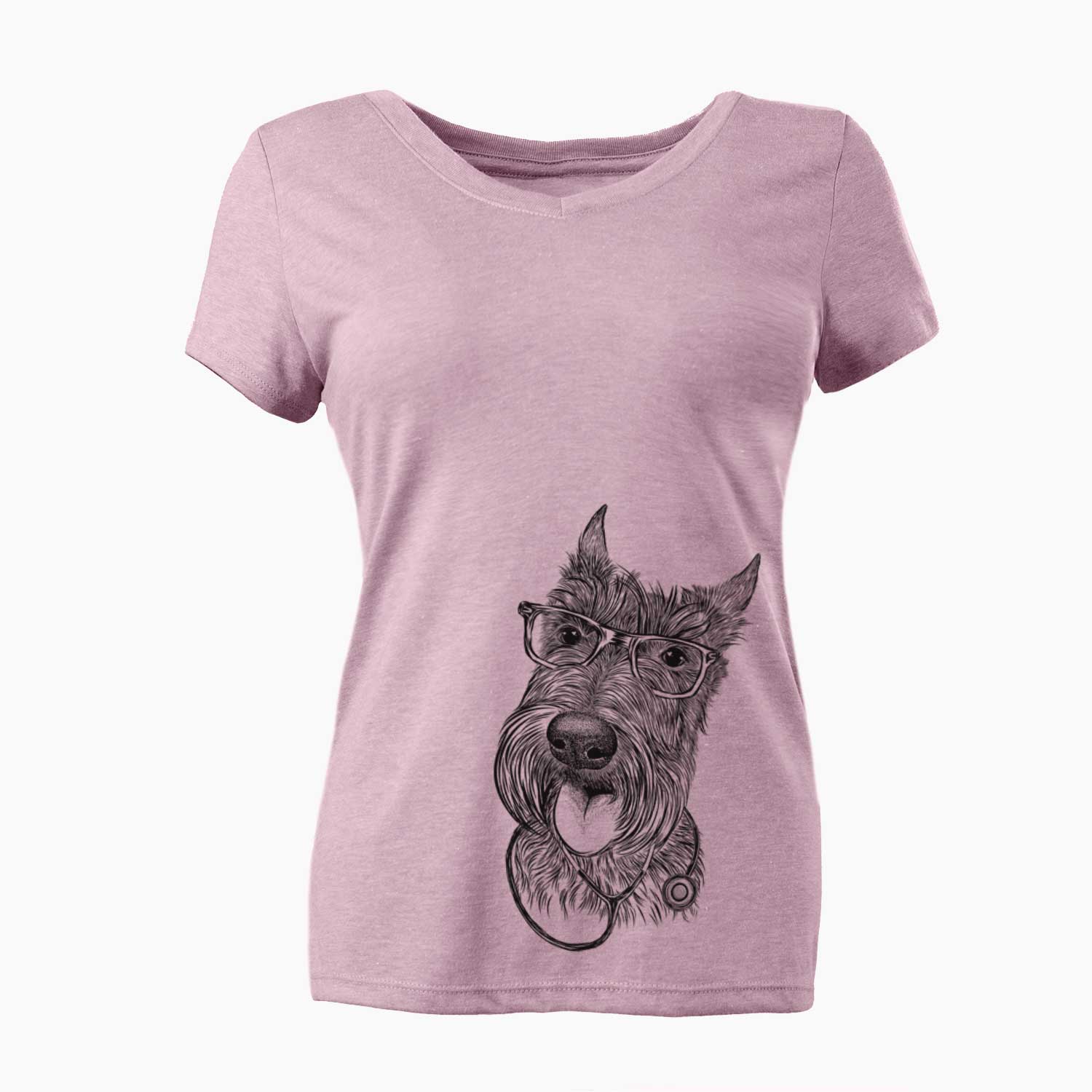 Magnus the Scottish Terrier - Women's V-neck Shirt