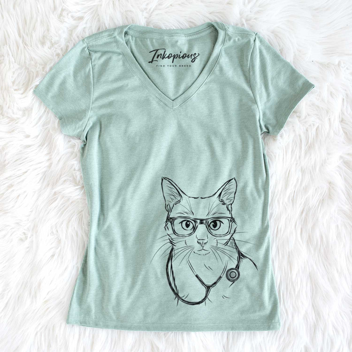 Maverick the Cat - Women's V-neck Shirt