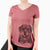 Sig the Rottweiler - Women's V-neck Shirt