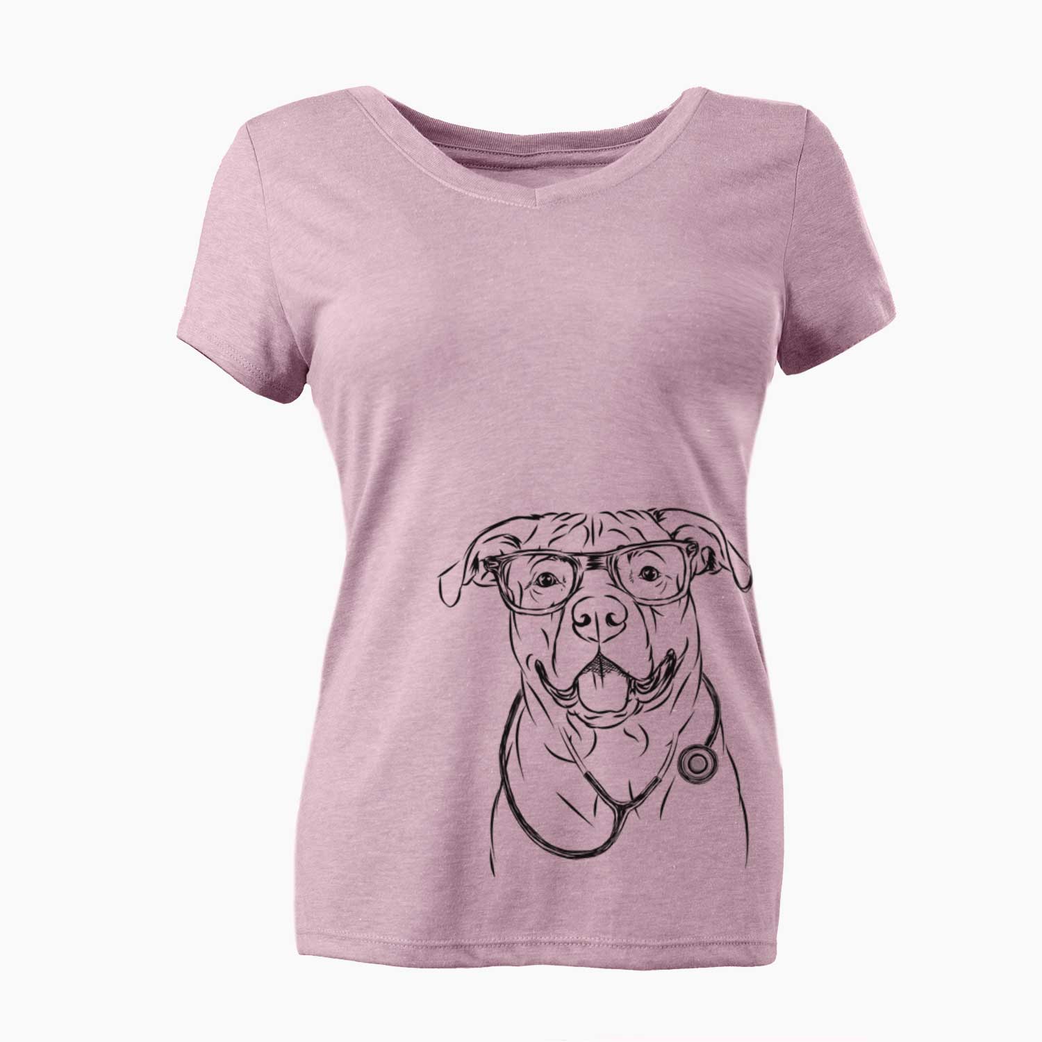 Timmy the Mixed Breed - Women's V-neck Shirt