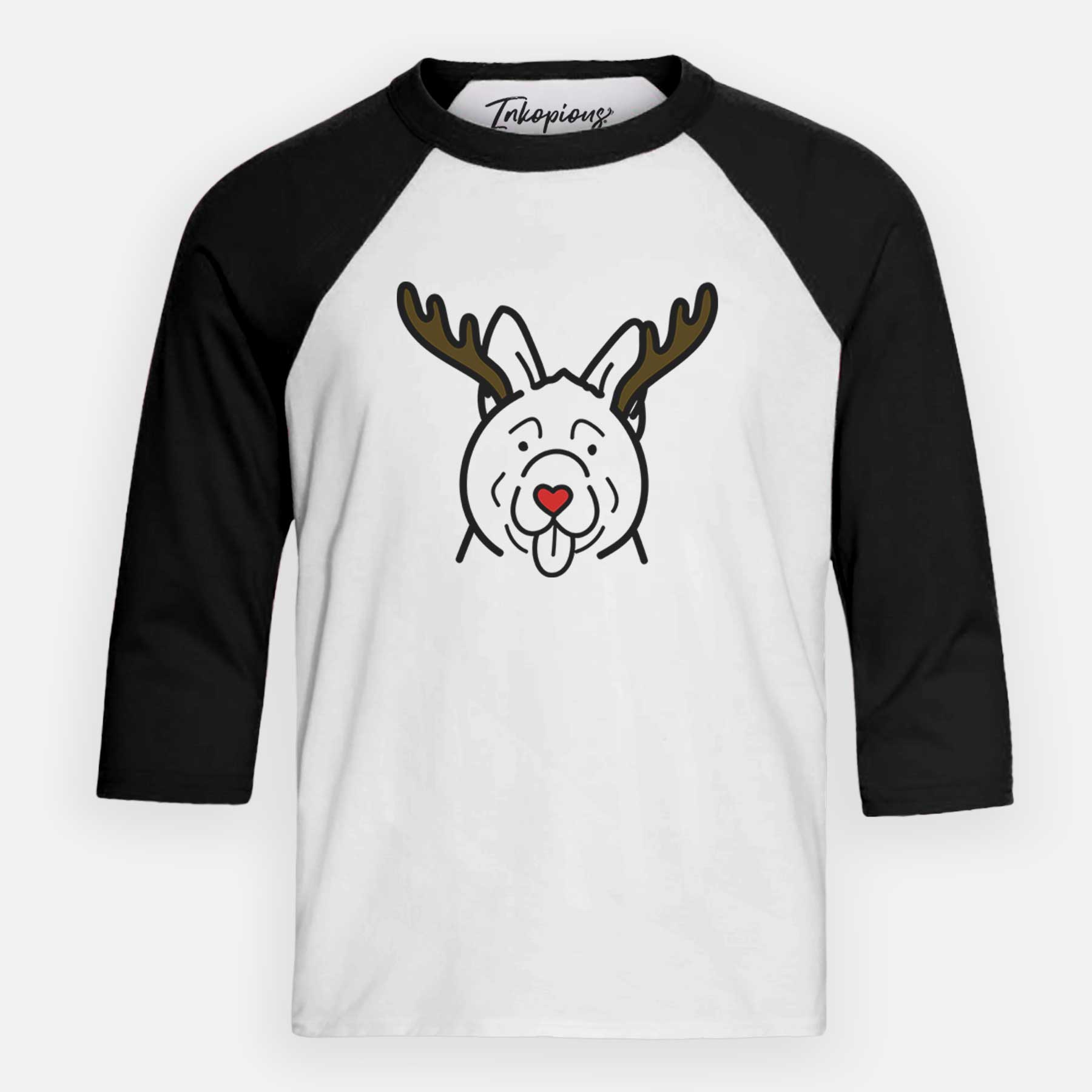 Red Nose Akita - Youth 3/4 Long Sleeve