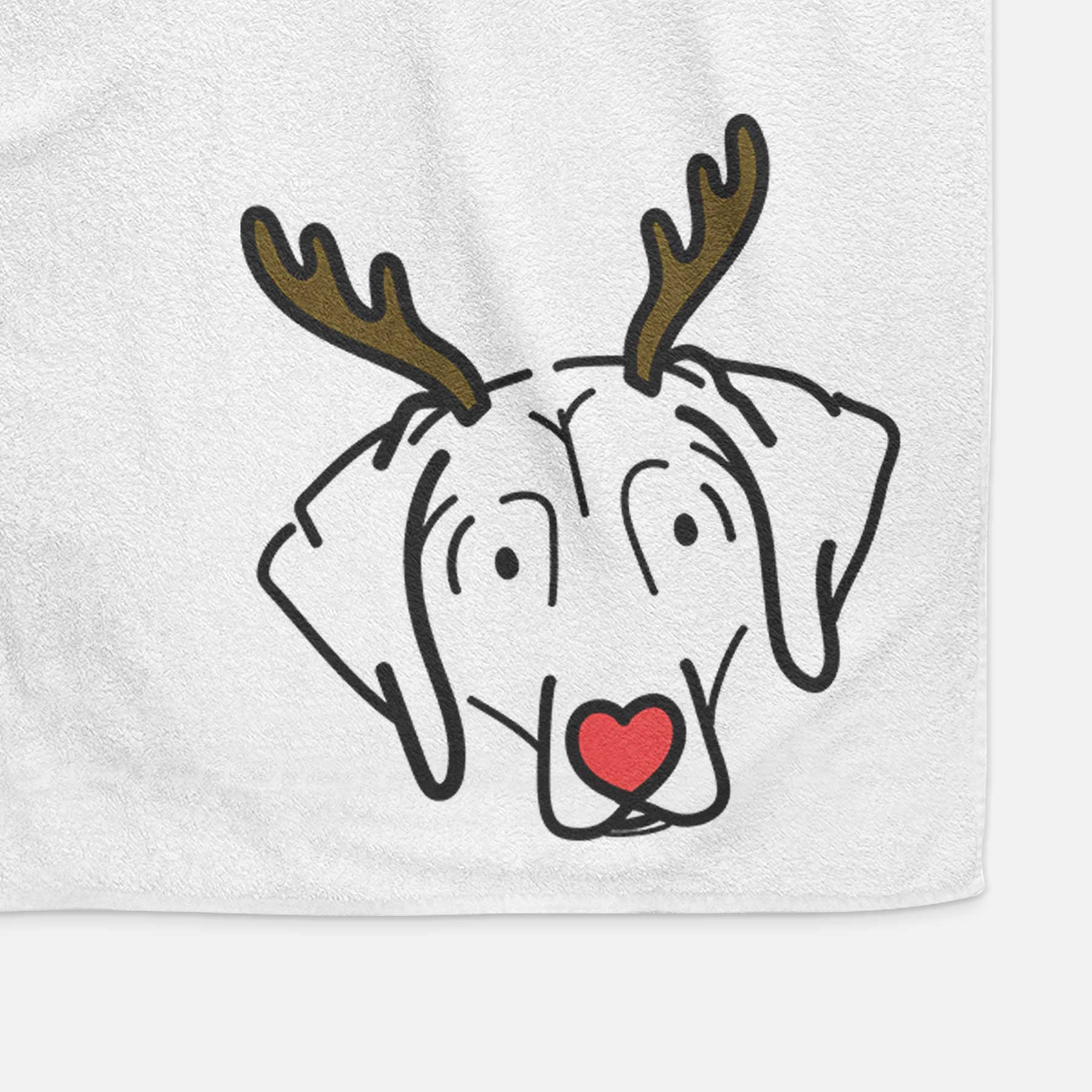 Red Nose Beagle - Aly - Decorative Hand Towel