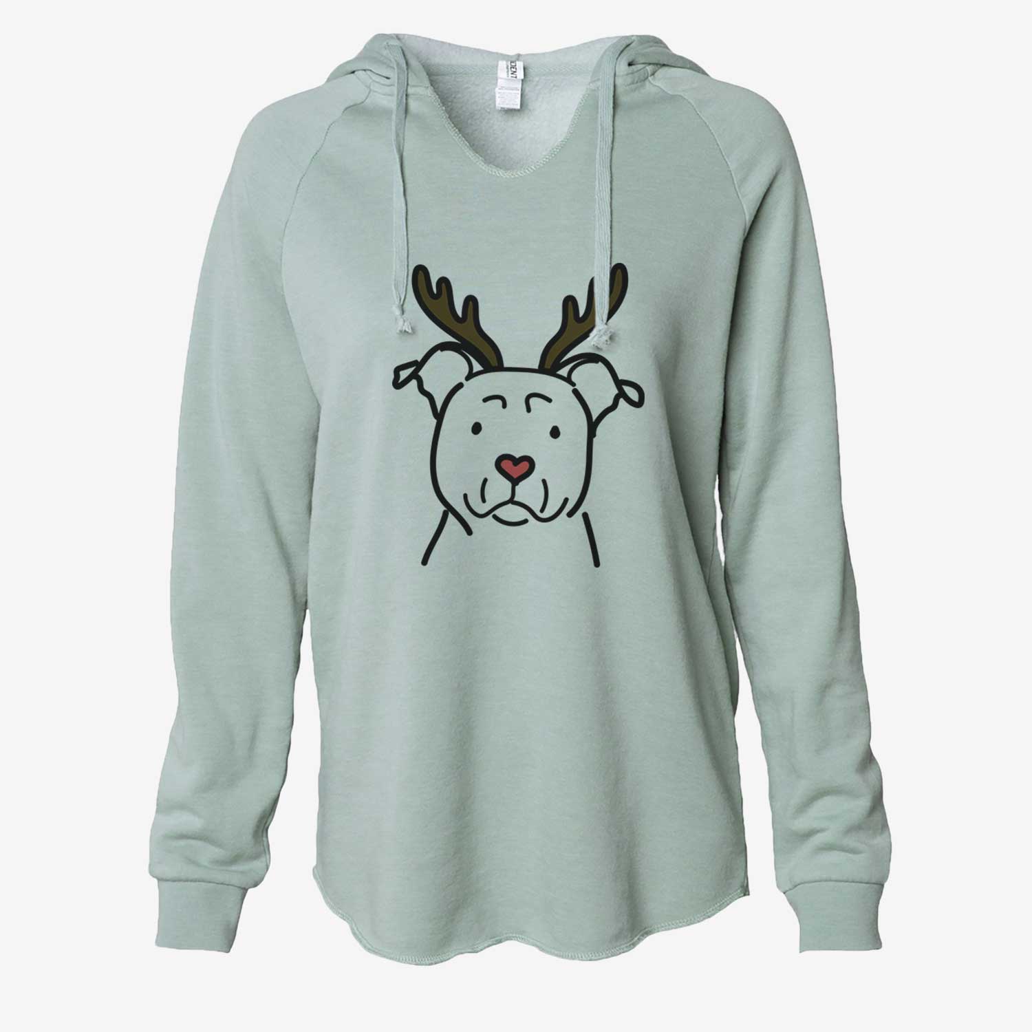 Red Nose American Staffordshire Terrier - Cali Wave Hooded Sweatshirt